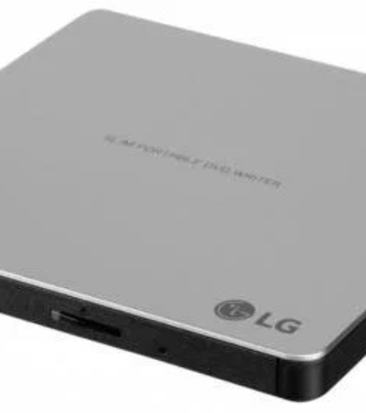 Оптический привод DVD-RW LG GP57ES40 серебристый USB внешний