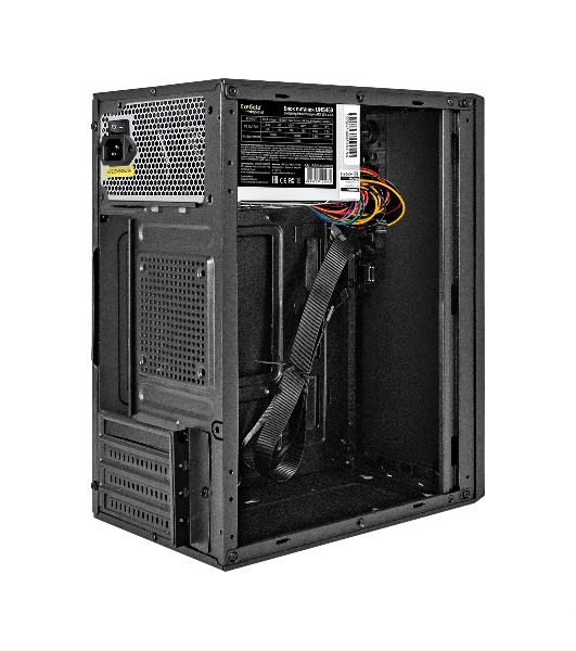 Компьютерный корпус Minitower ExeGate BAA-308-UNS450 (mATX, БП UNS450 с вент. 12см, 2хUSB, HD Audio, черный)