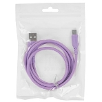 Кабель Defender F207, USB 2.0 (AM) - Type C, 1метр, 2.4А, силиконовая оплетка, красный., фото3