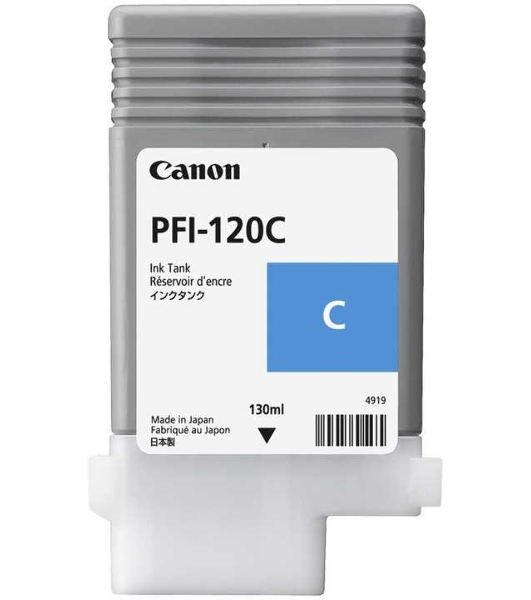 Картридж струйный Canon PFI-120 C 2886C001 голубой (130 мл) для Canon imagePROGRAF TM-200/205