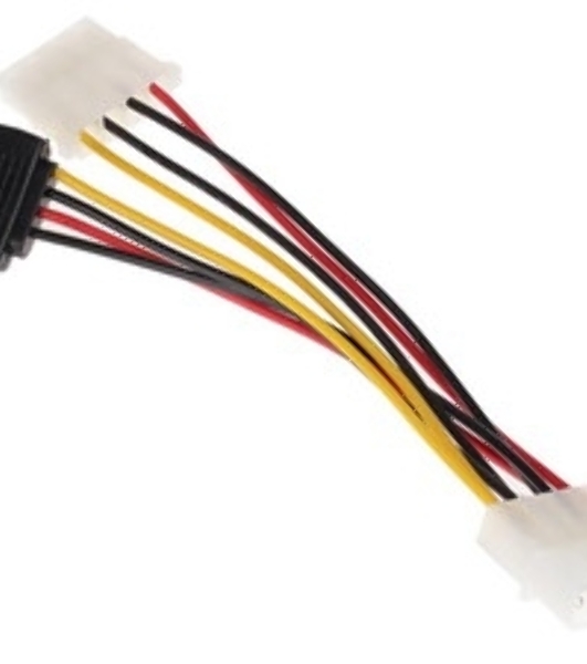 Кабель питания SATA Gembird/Cablexpert CC-SATA-PSY2, 15 см, molex 4pin/molex4pin+sata 15pin, на 2 устр.