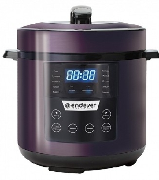Мультиварка-скороварка Endever VITA 98 черный/сливовый электрическая Endever Vita 98