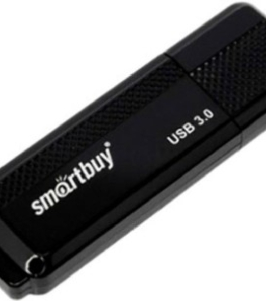 Флешка USB Smartbuy V-Cut DOCK BLACK (SB64 GbDK-K3), 64 Gb, USB 3.1 Gen 1, R/W 75/25, черный