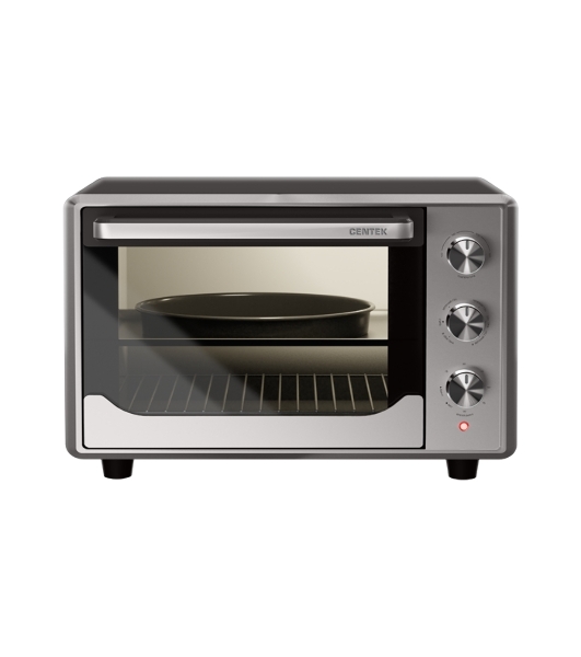 Мини-печь Centek CT-1540 Convection (сталь) 50л 2000 Вт, двойн стекло, внутр подсветка, max 320°