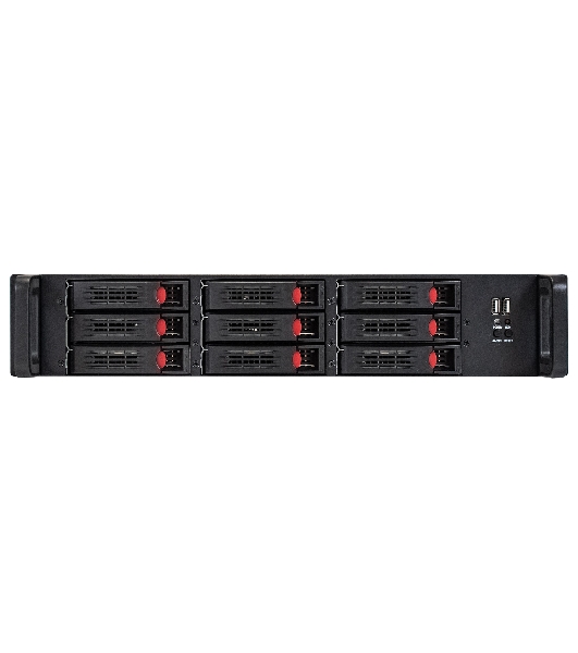 Серверный корпус ExeGate Pro 2U650-HS09 (RM 19', высота 2U, глубина 650, БП 2U-1000ADS, 9xHotSwap, 2*USB)