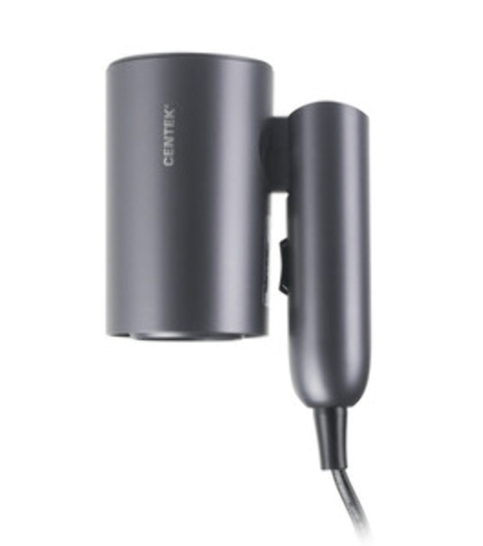 Фен Centek CT-2201 серый, 900 Вт, компактный, ионизация