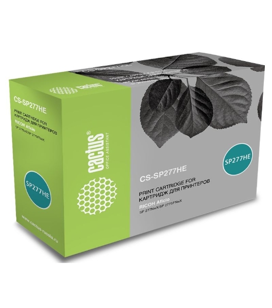 Картридж лазерный Cactus CS-SP277HE черный (2600 стр.) для Ricoh Aficio SP 277NwX/SP 277SFNwX