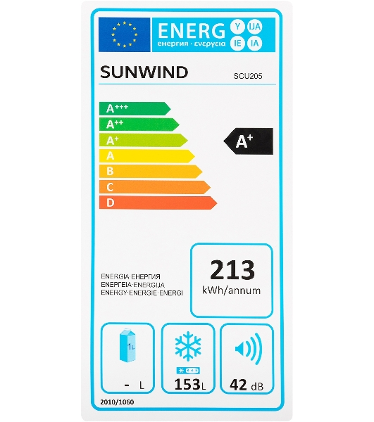 Морозильная камера SunWind SCU205 белый
