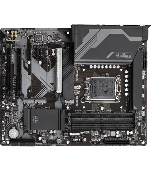Материнская плата Gigabyte Z790 UD, LGA 1700, Intel Z790, 4xDDR5, 6xSATA, 3xM.2, 1xPCI-E 5.0 x16, 1xPCI-E 4.0 x4, 1xPCI-E 3.0 x1, 1xHDMI, 1xDP, 1x 2.5Gb LAN, 4xUSB-A 2.0, 4xUSB-A 3.2 Gen 1, 1xUSB-A 3.2 Gen 2, 1xUSB-C 3.2 Gen 2x2, 7.1, ATX