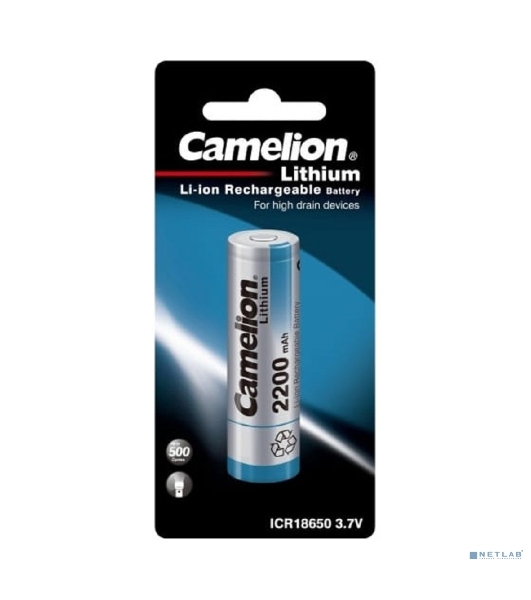 Аккумулятор Camelion ICR18650 2200 mAh 3.7 V, Li-Ion/LiCoO2