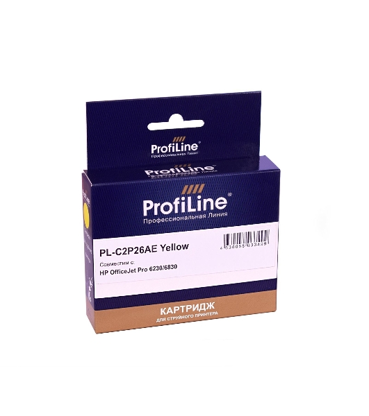 Картридж струйный ProfiLine PL-C2P26AE (№935XL) для принтеров HP OfficeJet Pro 6230/6830 с чернилами на водной основе Yellow