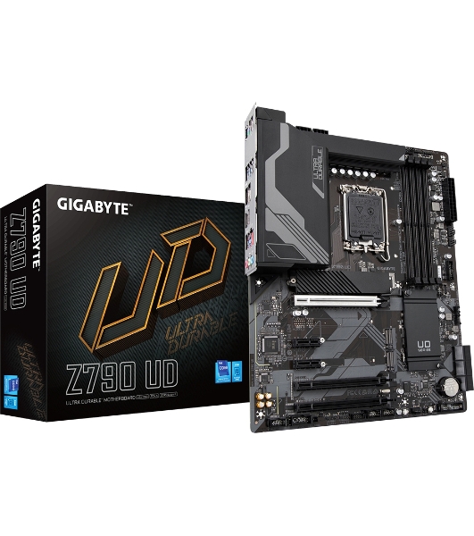 Материнская плата Gigabyte Z790 UD, LGA 1700, Intel Z790, 4xDDR5, 6xSATA, 3xM.2, 1xPCI-E 5.0 x16, 1xPCI-E 4.0 x4, 1xPCI-E 3.0 x1, 1xHDMI, 1xDP, 1x 2.5Gb LAN, 4xUSB-A 2.0, 4xUSB-A 3.2 Gen 1, 1xUSB-A 3.2 Gen 2, 1xUSB-C 3.2 Gen 2x2, 7.1, ATX