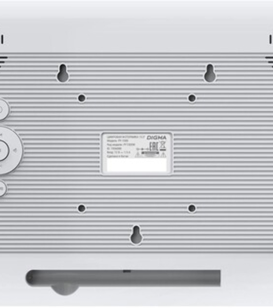 Фоторамка Digma 13.3' PF-1300 IPS 1920x1080 белый пластик ПДУ Видео