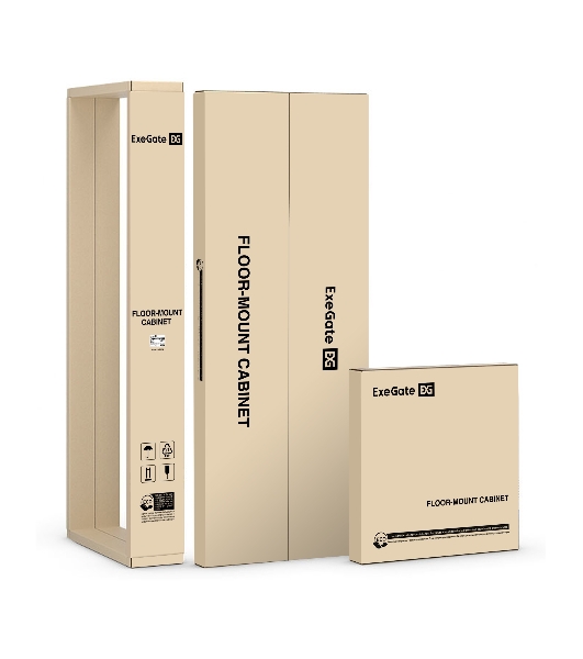 Шкаф телекоммуникационный 19' напольный 42U ExeGate EC-FS-42U.800.1000.G.V.BLACK (19”, 42U, 800x1000x2054mm (ШхГхВ), передняя дверь закаленное стекло, задняя двойная перфорированная дверь, съемные боковые панели, пыле- и влагозащита IP20, встроенный вентиляционный модуль, 1 полка в комплекте, черный RAL 9004, 3 коробки)