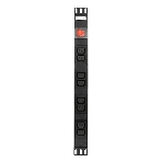 Блок Gembird EHB8-4, 1 вход С14/8 выходов C13, с защитой для 19'. 16A. 1U., фото5