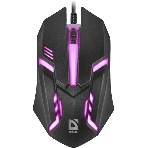 Мышь проводная Defender Cyber MB-560L черный, 1200 dpi, USB, кнопки - 3, фото4