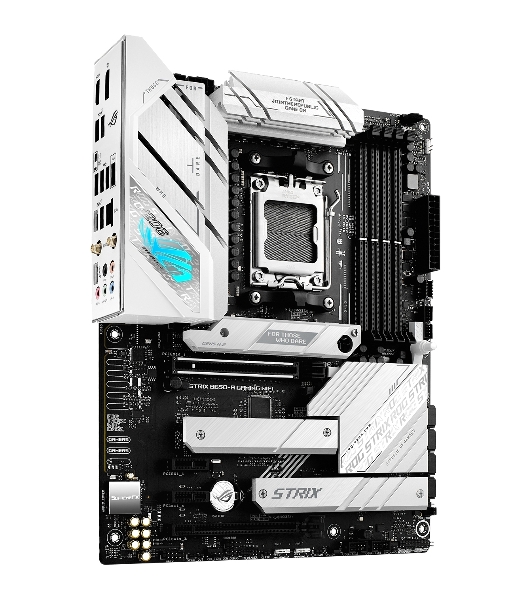 Материнская плата ASUS ROG STRIX B650-A GAMING WIFI, AM5, AMD B650, 4xDDR5, 4xSATA, 3xM.2, 1xPCIe 4.0 x16, 1xPCIe 4.0 x4, 1xHDMI, 1xDP, 1x 2.5Gb LAN, 3xUSB-A 3.2 Gen 2, 4xUSB 2.0, 5x3.5 мм, 7.1, Standard-ATX