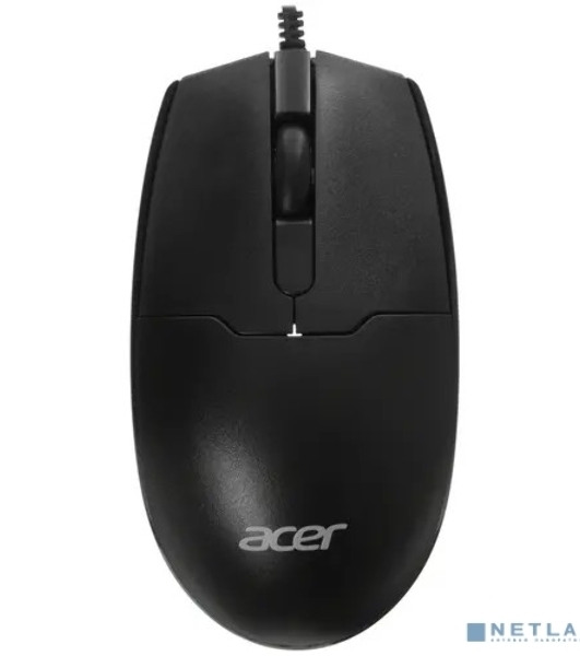 Мышь проводная Acer OMW126 черный, 1200 dpi, USB, кнопки - 3