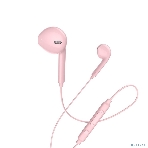 Проводные наушники Hoco M55 розовый, внутриканальные, Jack 3.5 мм, фото4