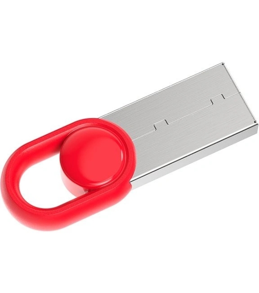 Флешка USB Netac UM2 (NT03UM2N-032G-32RE), 32Gb, USB 3.0, R/W 130/50, серебристый/красный