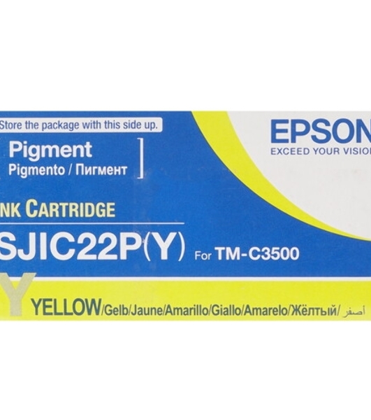 Картридж струйный SJIC22P(Y): INK CARTRIDGE FOR TM-C3500 желтый
