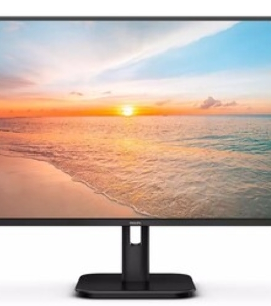 Монитор 27' Philips 27E1N1200AW IPS 1920x1080, 100 Гц, 4 мс, 16:9, 300 кд/м², HDMI 1.4, DP 1.2, VGA, 3.5 мм, динамики (2x2 Вт), Adaptive-Sync, белый