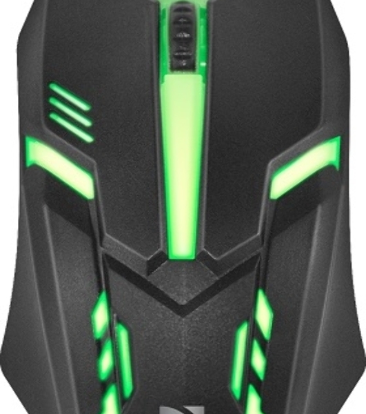 Мышь проводная Defender Cyber MB-560L черный, 1200 dpi, USB, кнопки - 3