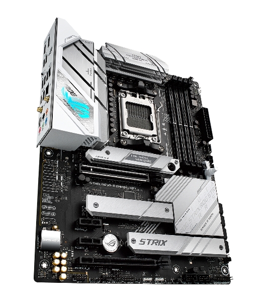 Материнская плата ASUS ROG STRIX B650-A GAMING WIFI, AM5, AMD B650, 4xDDR5, 4xSATA, 3xM.2, 1xPCIe 4.0 x16, 1xPCIe 4.0 x4, 1xHDMI, 1xDP, 1x 2.5Gb LAN, 3xUSB-A 3.2 Gen 2, 4xUSB 2.0, 5x3.5 мм, 7.1, Standard-ATX