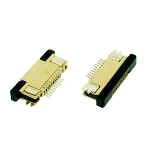 Разъем FPC Half Coverage Top Contact 0.5K-BS-32PWB 32 pin высота 2мм шаг 0,5мм, фото3