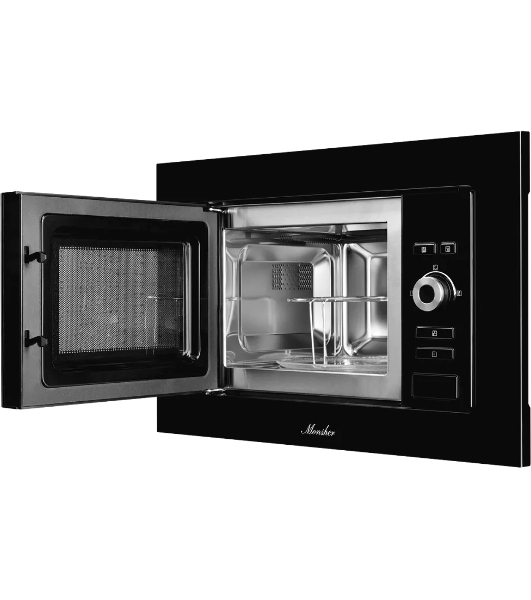 Встраиваемая микроволновая печь Monsher MMH 201 B, 59.3х38.5х31.3 см, мощность микроволновой печи 800-1250 Вт, мощность гриля 1000 Вт, 5 уровней мощности, электронное управление, многофункциональный дисплей, режим Микроволны/Гриль/Комби, автоменю8 программ, блокировка от детей, быстрый пуск, Принадлежности: высокая решетка для гриля, поворотный стол 245 мм, объем 20 л, : черный/стекло
