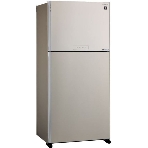 Холодильник Sharp SJ-XG60PMBE бежевый двухкамерный 422/178 л морозилка сверху, No Frost, фото3