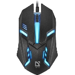 Мышь проводная Defender Cyber MB-560L черный, 1200 dpi, USB, кнопки - 3, фото6