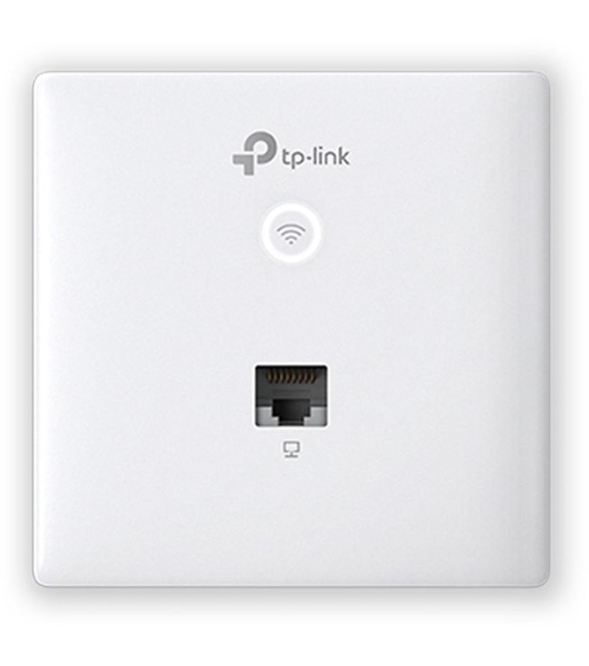 Точка доступа TP-Link Omada AC1200 wireless MU-MIMO Gigabit wall-plate Access Point, 1 Gigabit downlink port, 1 gigabit uplink port, 802.3af/at PoE in, wall plate mounting, support standalone mode and controlled by Omada SDN controller (Software/hardware/Cloud)