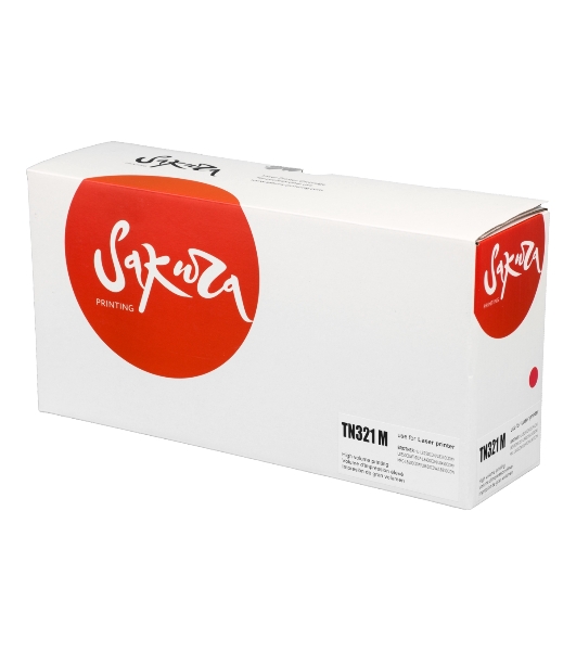 Тонер-туба Sakura KMTN-321M (A33K350) для Konica Minolta, пурпурный, 25000 к.