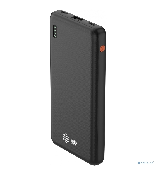 Портативный аккумулятор Cactus CS-PBFSAA-10000 10000mAh 4.5A USB-A/2xUSB-C черный