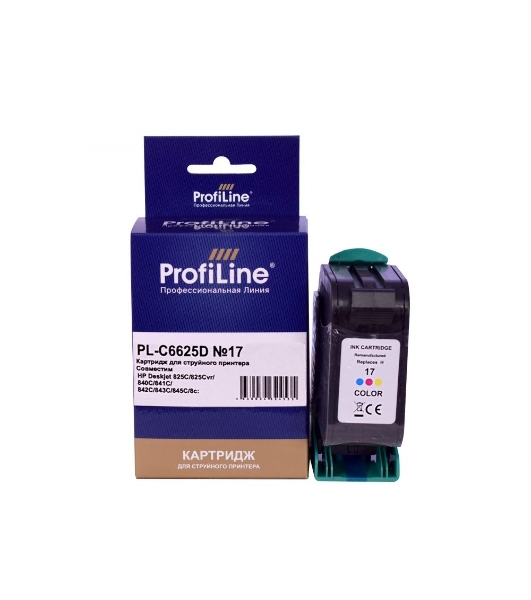 Картридж струйный ProfiLine PL-C6625D №17 для принтеров HP Deskjet 825C/825Cvr/840C/841C/842C/843C/845C/845Cvr Color водн