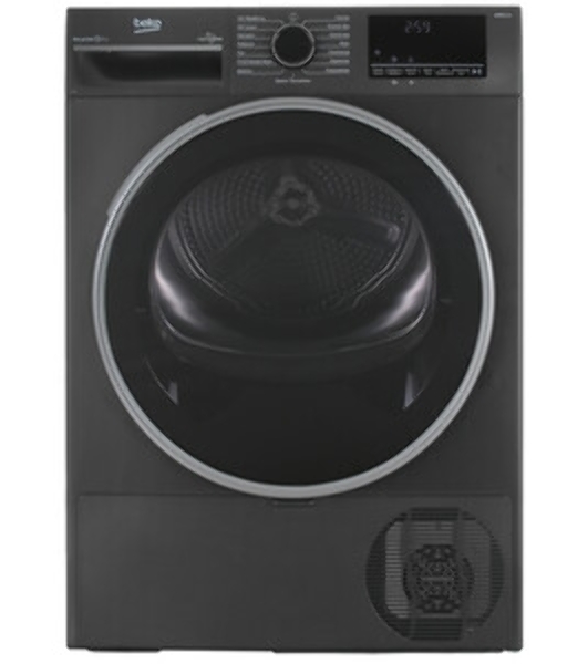Сушильная машина Beko B3T47239A антрацит, 7 кг, сушка - тепловой насос, программ - 15, 59.7 x 84.6 x 54.3 см