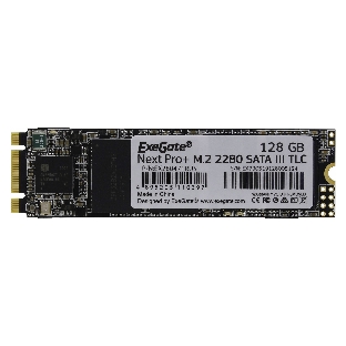 Накопитель SSD ExeGate NextPro+ UV500TS128, 128Gb, M.2, SATA 3, R/W 558/497