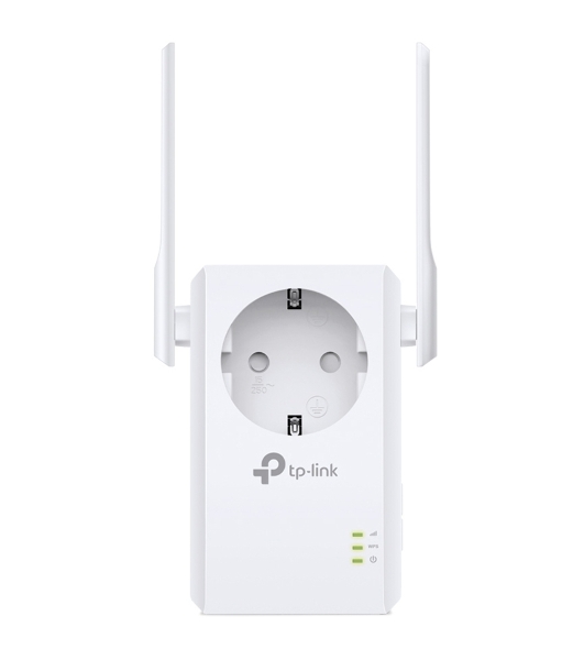 Сетевой адаптер TP-Link SOHO TL-WA860RE 300Mbps Wireless N Wall Plugged Range Extender with AC Passthrough, QCA(Atheros), 2T2R, 2.4GHz, 802.11b/g/n, 1 10/100Mbps LAN port, Range Extender button, Range Extender mode, suppo поставляется без кабеля RJ-45