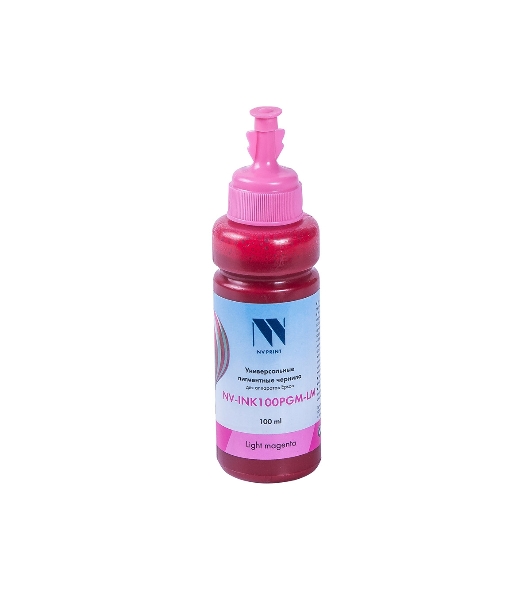 Чернила NVPrint NV-INK100 универсальные Light Magenta пигментные для аппаратов Epson (100мл) Китай