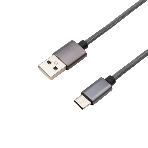 Кабель USB-Type-C Rexant 3A/nylon/grafit/1м, фото3