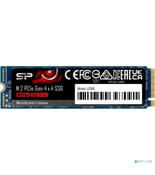 Накопитель SSD Silicon Power M-Series UD85, 1Tb, PCIe 4.0 x4, M.2 2280, NVMe, R/W 3600/2800