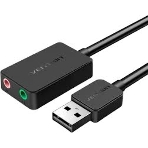 Внешняя звуковая карта Vention USB Черная, шт., фото 1