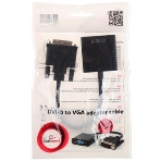 Переходник DVI-D-VGA Cablexpert A-DVID-VGAF-01, 25M/15F, кабеля 0,2м, черный, пакет, фото5