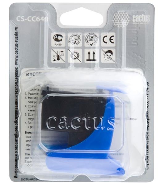 Картридж струйный Cactus CS-CC640 №121 черный (6 мл.) для HP DJ D1663/D2563/D2663/D5563/F2423/F2483/F2493/F4213/F4275/F4283/F4583/PS C4683/C4783
