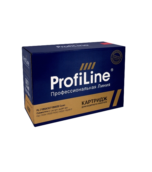 Картридж лазерный ProfiLine PL-71B50C0/71B0020 для принтеров Lexmark LaserPrinter CS317/CS417/CS517/CX317/CX417/CX517 Голубой 2300 копий