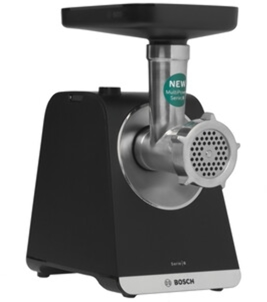 Мясорубка электрическая Bosch MFWS640B черный, 2100 Вт, 3.5 кг/мин, реверс, насадки - 9