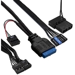 Компьютерный корпус Minitower ExeGate mEVO-9302-RGb-700W-12 (mATX, БП 700NPX с вент. 12см, 2хUSB+1хUSB 3.0, HD аудио, черный с RGb подсветкой), фото9
