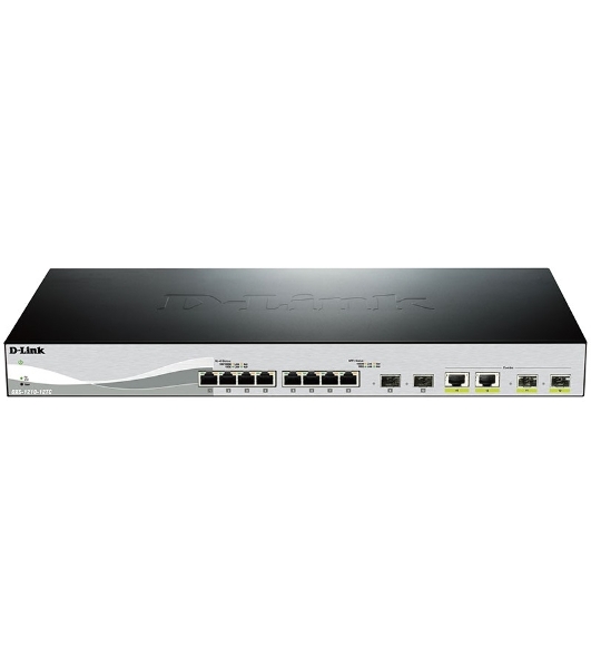 Коммутатор D-Link DXS-1210-12TC, 10×10 Гбит/с + 2×10 Гбит/с SFP+, настраиваемый