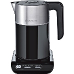 Электрочайник Bosch TWK8613 черный/серебристый, 1.5 л, 2400 Вт, скрытый нагревательный элемент, поддержание температуры, фото8